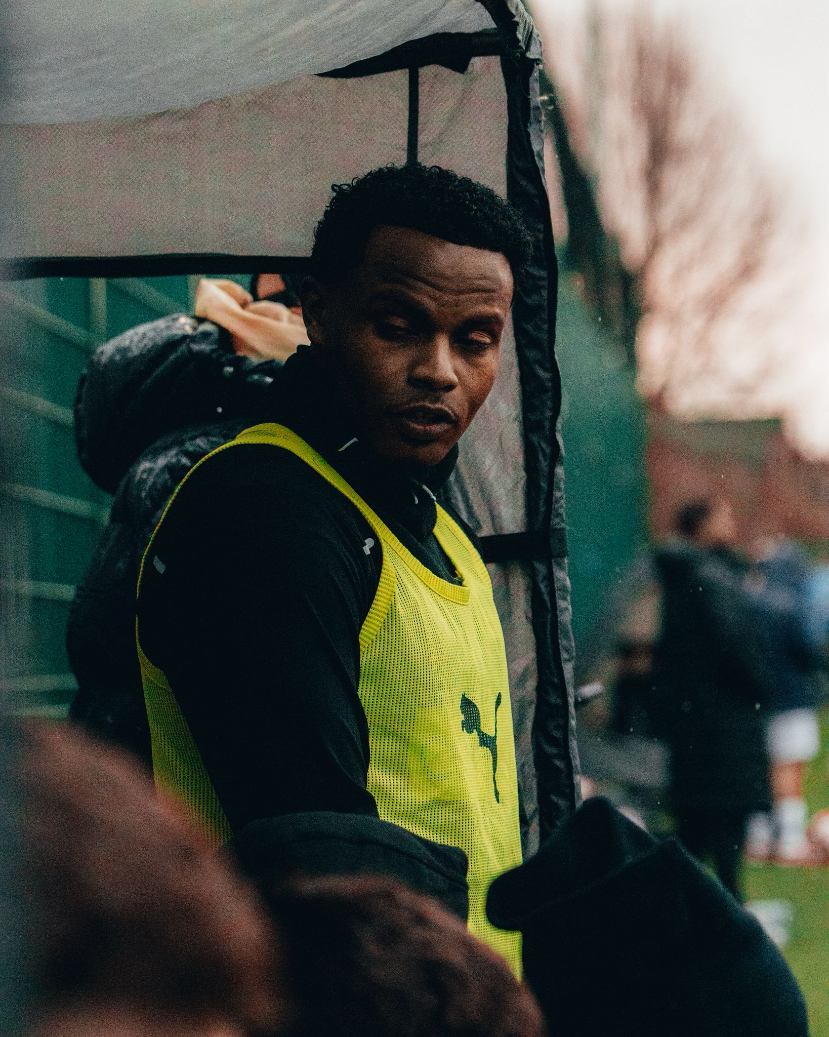 Player making an attacking run